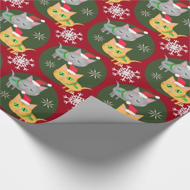 Presente Papel de envolvimento bonito do gato do gatinho do (Ponta)