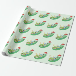 Presente Papel de envolvimento bonito do teste padrão das