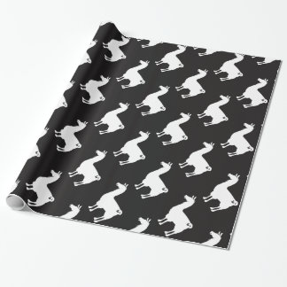 Presente Papel de envolvimento branco do lama