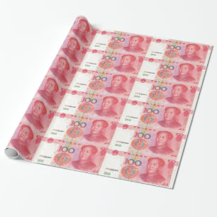 Presente Papel de envolvimento chinês do dinheiro de 100