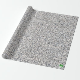Presente Papel de envolvimento cinzento do traço de seixo