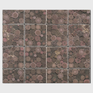 Presente Papel de envolvimento Coiled abstrato da corda