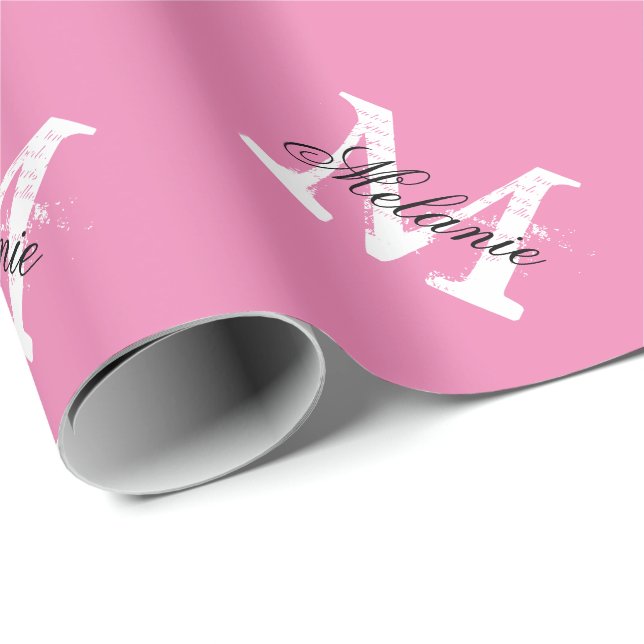 Presente Papel de envolvimento conhecido cor-de-rosa (Ponta do rolo)