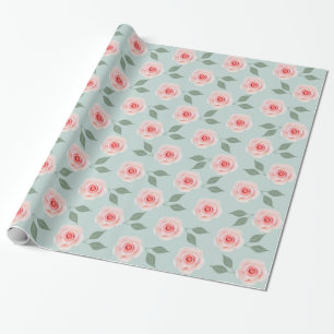 Presente Papel de envolvimento cor-de-rosa do teste padrão