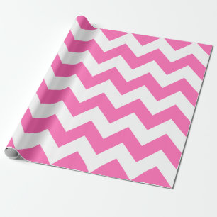 Presente Papel de envolvimento cor-de-rosa e branco de