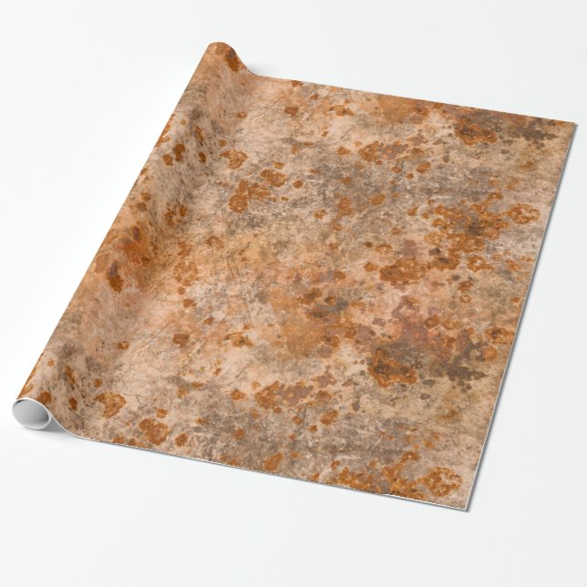 Presente Papel de envolvimento corrmoído do metal (Desenrolado)