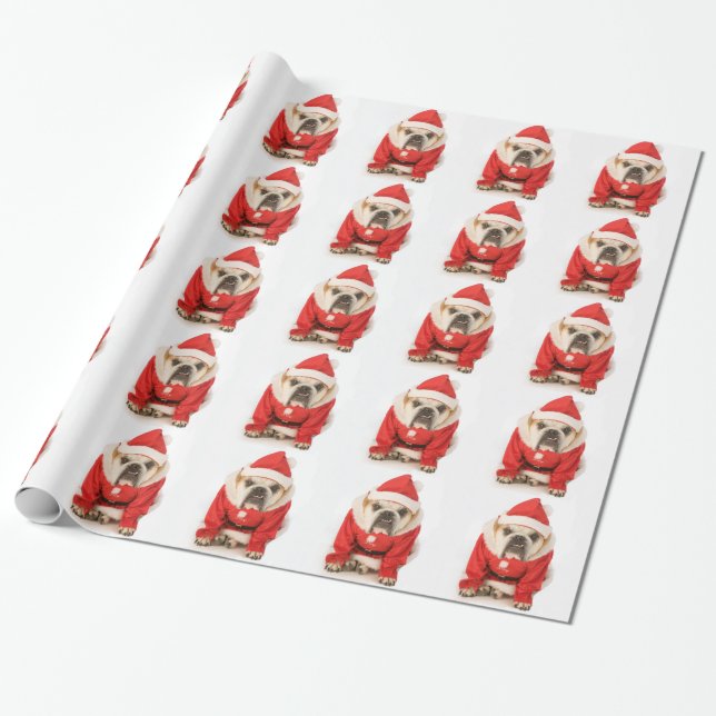 Presente Papel de envolvimento da alegria do papai noel de (Desenrolado)