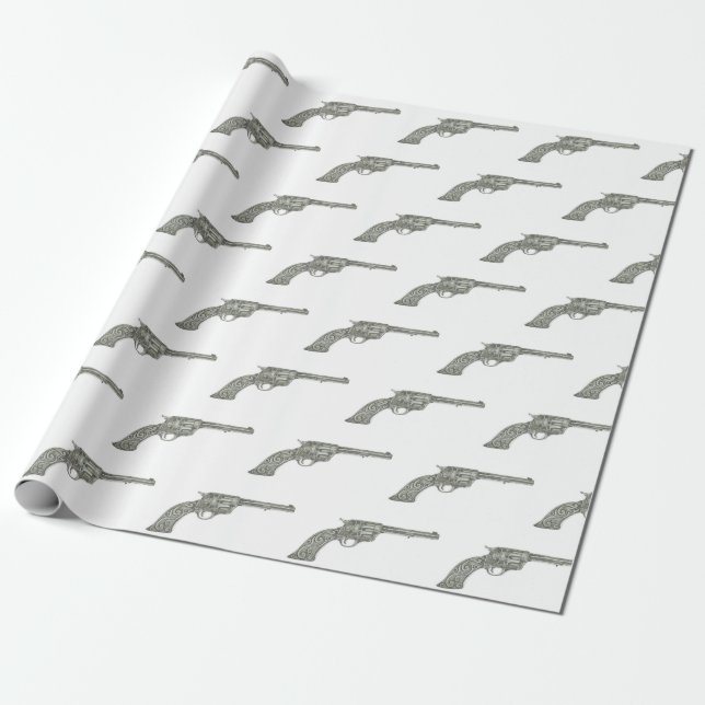Presente Papel de envolvimento da arma (Desenrolado)