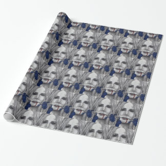 Presente Papel de envolvimento da arte do vampiro dos rosas