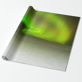 Presente Papel de envolvimento da aurora boreal