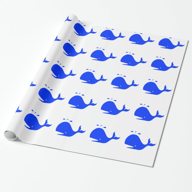 Presente Papel de envolvimento da baleia (Desenrolado)