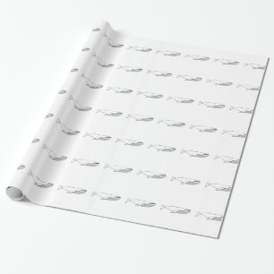 Presente Papel de envolvimento da baleia de Humpback