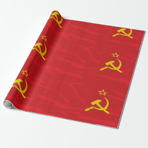 Presente Papel de envolvimento da bandeira de URSS