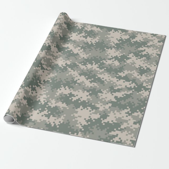 Presente Papel de envolvimento da camuflagem de Digitas (Desenrolado)