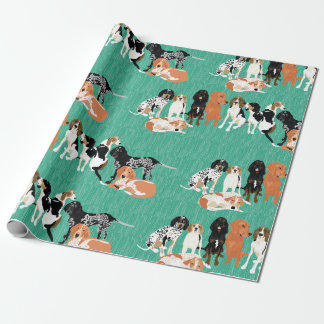 Presente Papel de envolvimento da fileira do Coonhound