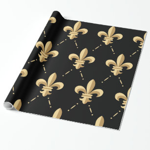 Presente Papel de envolvimento da flor de lis