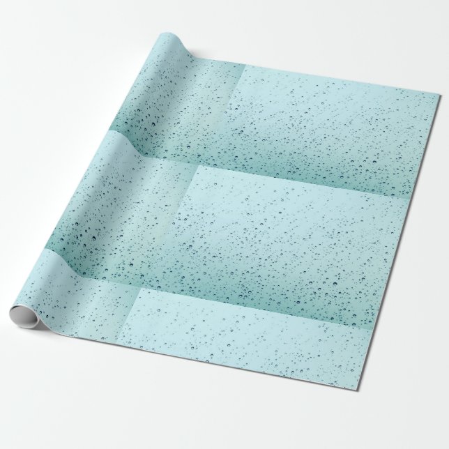Presente Papel de envolvimento da gota da chuva (Desenrolado)