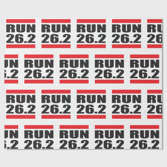 Presente Papel de envolvimento da maratona (Aberto)