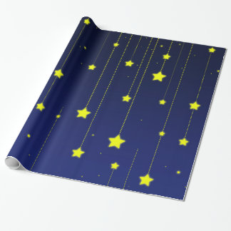 Presente Papel de envolvimento da noite estrelado