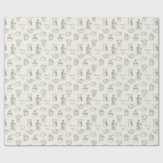 Presente Papel de envolvimento da parafernália do café