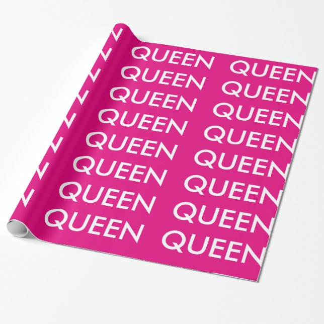Presente Papel de envolvimento da rainha (Desenrolado)