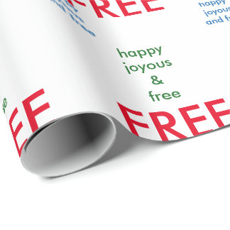 Presente Papel de envolvimento da sobriedade!