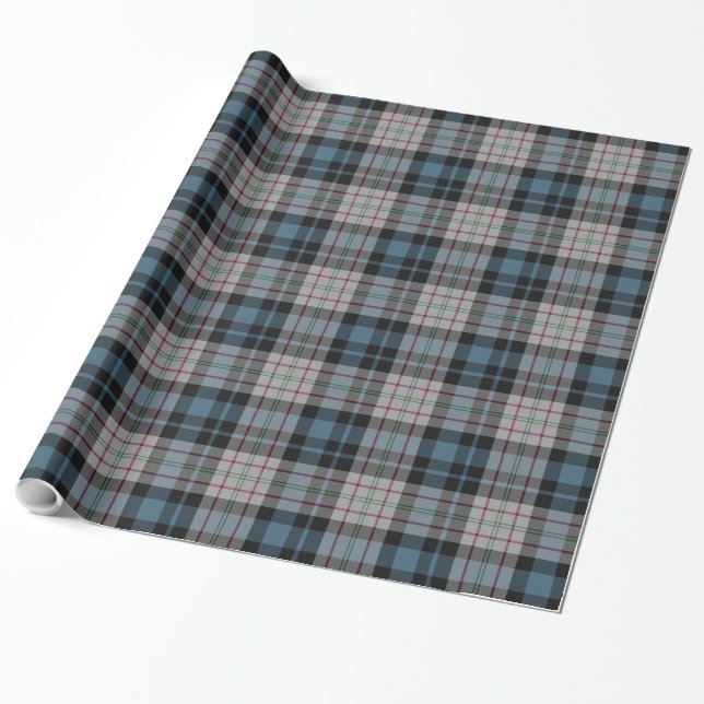 Presente Papel de envolvimento da xadrez de Tartan de (Desenrolado)