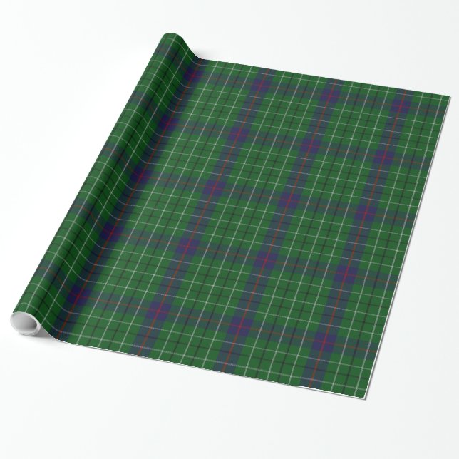Presente Papel de envolvimento da xadrez de Tartan de (Desenrolado)