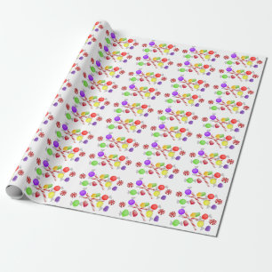 Presente Papel de envolvimento das ameixas do açúcar