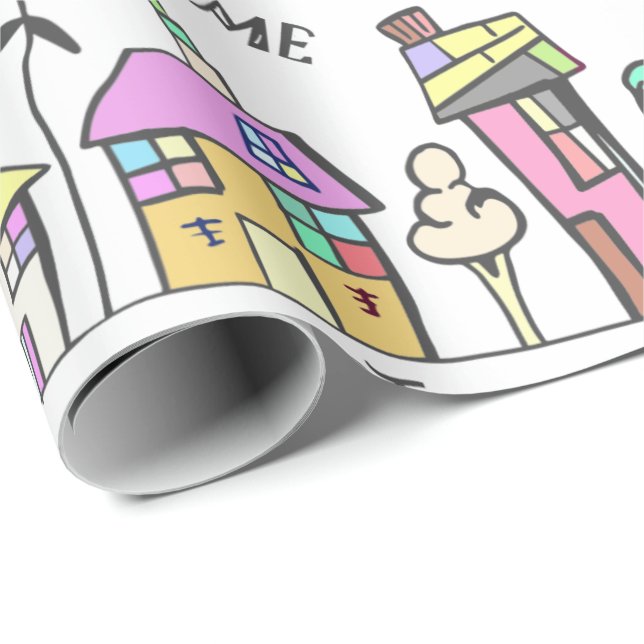 PRESENTE PAPEL DE ENVOLVIMENTO DAS CASAS DE CIDADE PARA (Ponta do rolo)