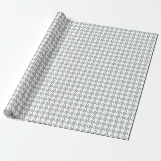 Presente Papel de envolvimento das cinzas de prata de (Desenrolado)