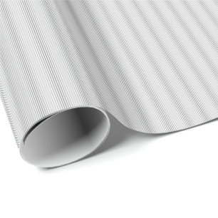 Presente PAPEL DE ENVOLVIMENTO DE 11 GIFT-Stripes Brancas N