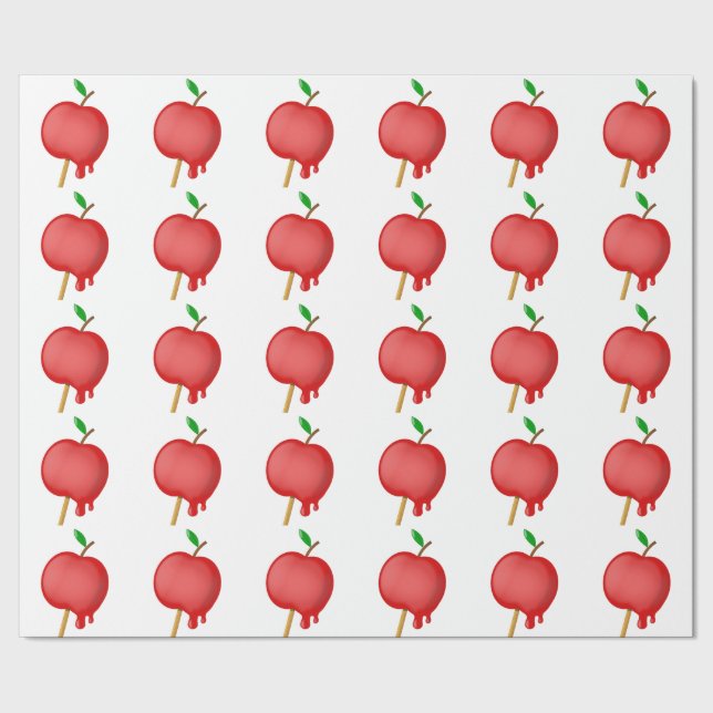 Presente Papel de envolvimento de Apple de doces (Barra)
