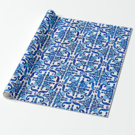 Presente Papel de envolvimento de Azulejo do português