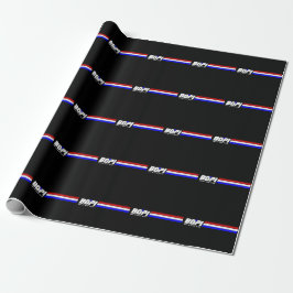 Presente Papel de envolvimento de linho de BOPI "G.I. Joe",