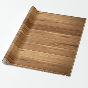 Presente Papel de envolvimento de madeira