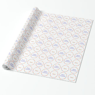 Presente Papel de envolvimento de Menorah do arco-íris de