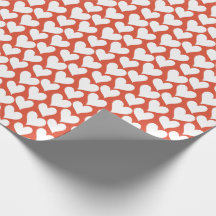 Papel de envolvimento de muitos corações
