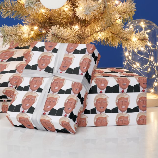 PRESENTE PAPEL DE ENVOLVIMENTO DE NATAL DE TRUMP DE DONALD  (Feriados)