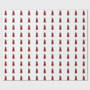 Presente Papel de envolvimento de Papai Noel do céltico