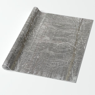 Presente Papel de envolvimento de queda da neve