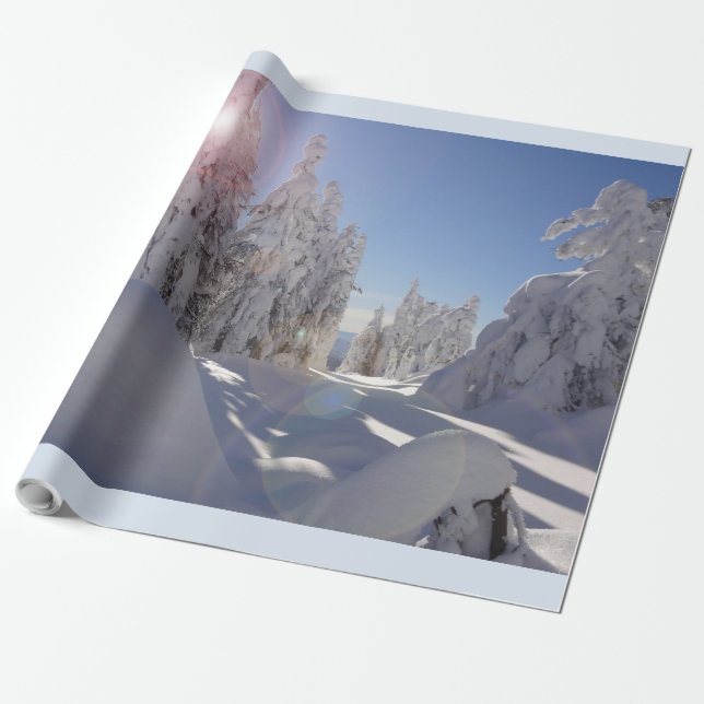 Presente Papel de envolvimento de Winterscape (Desenrolado)