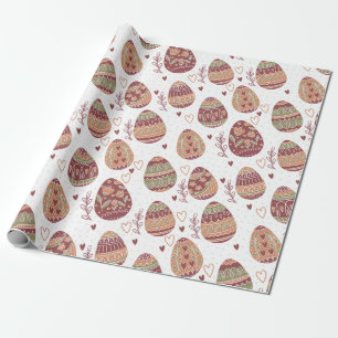 Presente Papel de envolvimento decorativo do teste padrão 