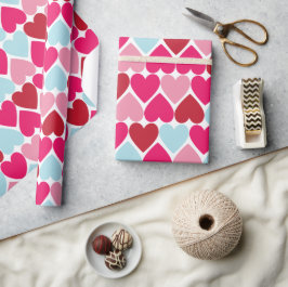 Presente Papel de envolvimento do amor