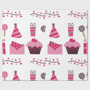 Presente Papel de envolvimento do aniversário