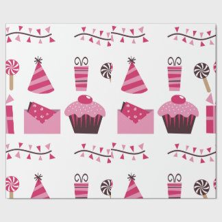 Presente Papel de envolvimento do aniversário