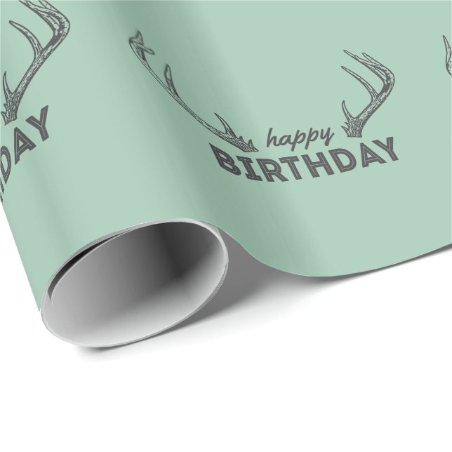 Presente Papel de envolvimento do aniversário da caça para (Ponta do rolo)