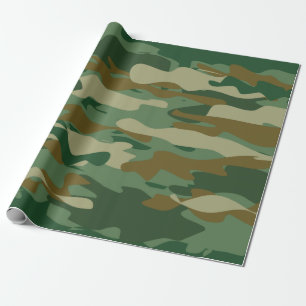 Presente Papel de envolvimento do aniversário da camuflage