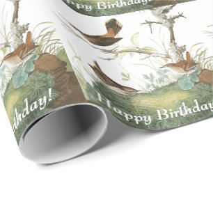 Presente Papel de envolvimento do aniversário dos animais