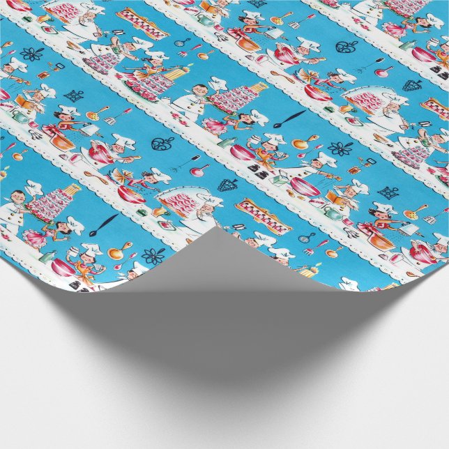Presente Papel de envolvimento do aniversário dos anos 50 (Ponta)